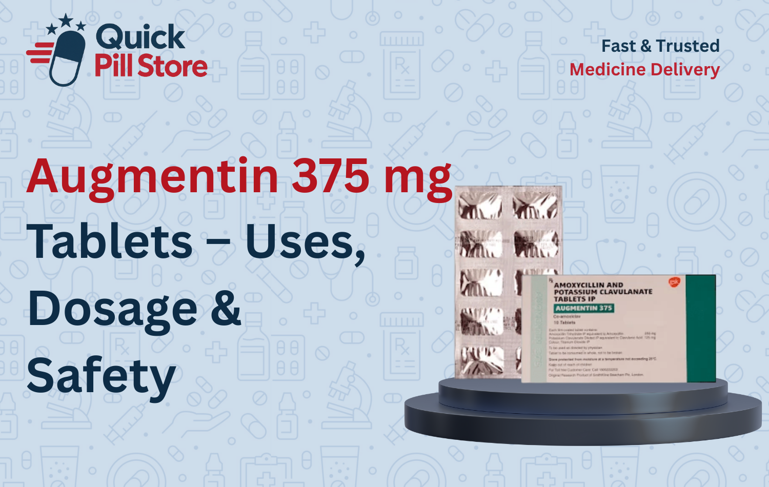 Augmentin 375 mg Tablets – Uses, Dosage & Safety