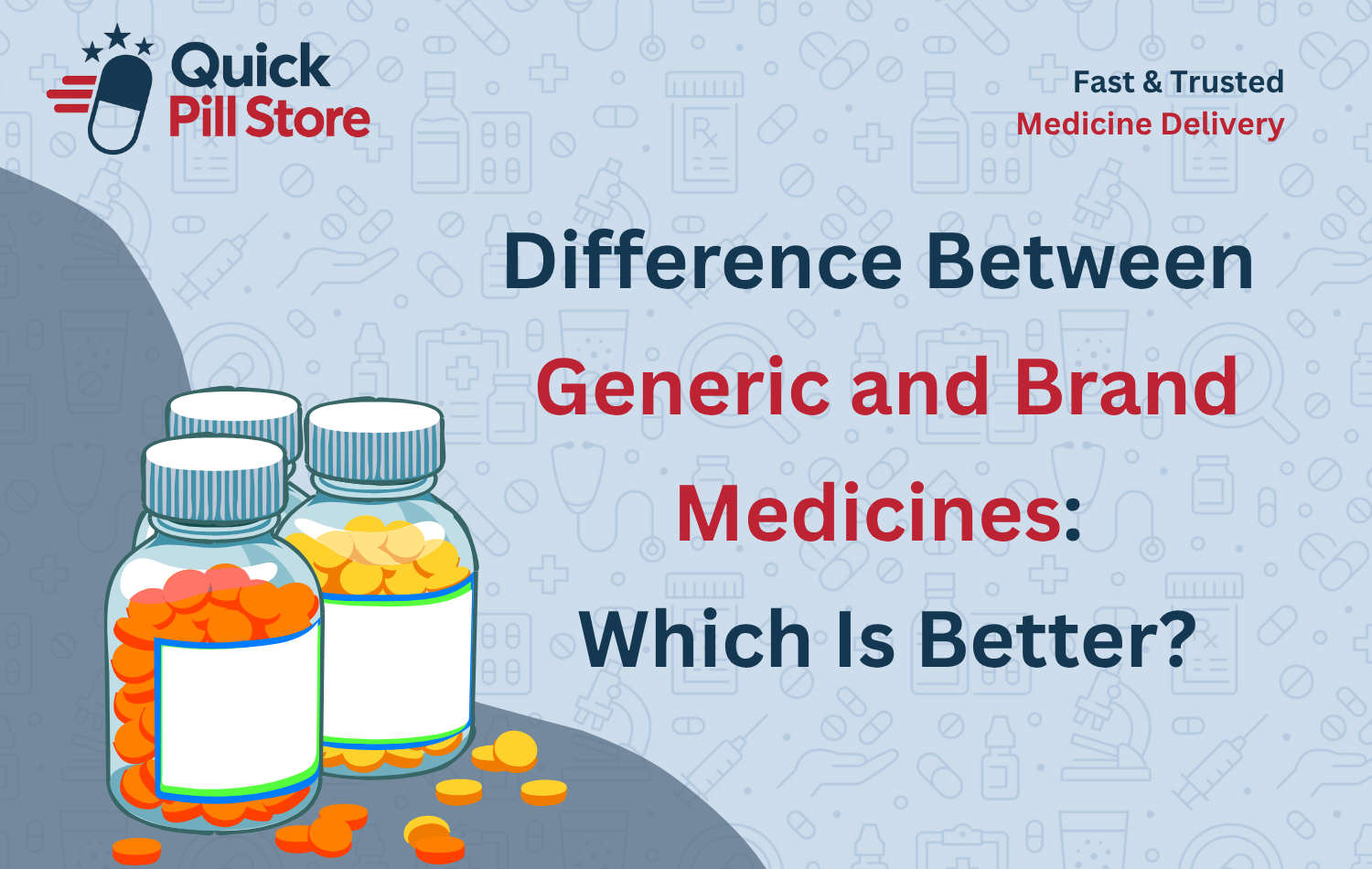 Difference between generic and brand medicines: comparison chart