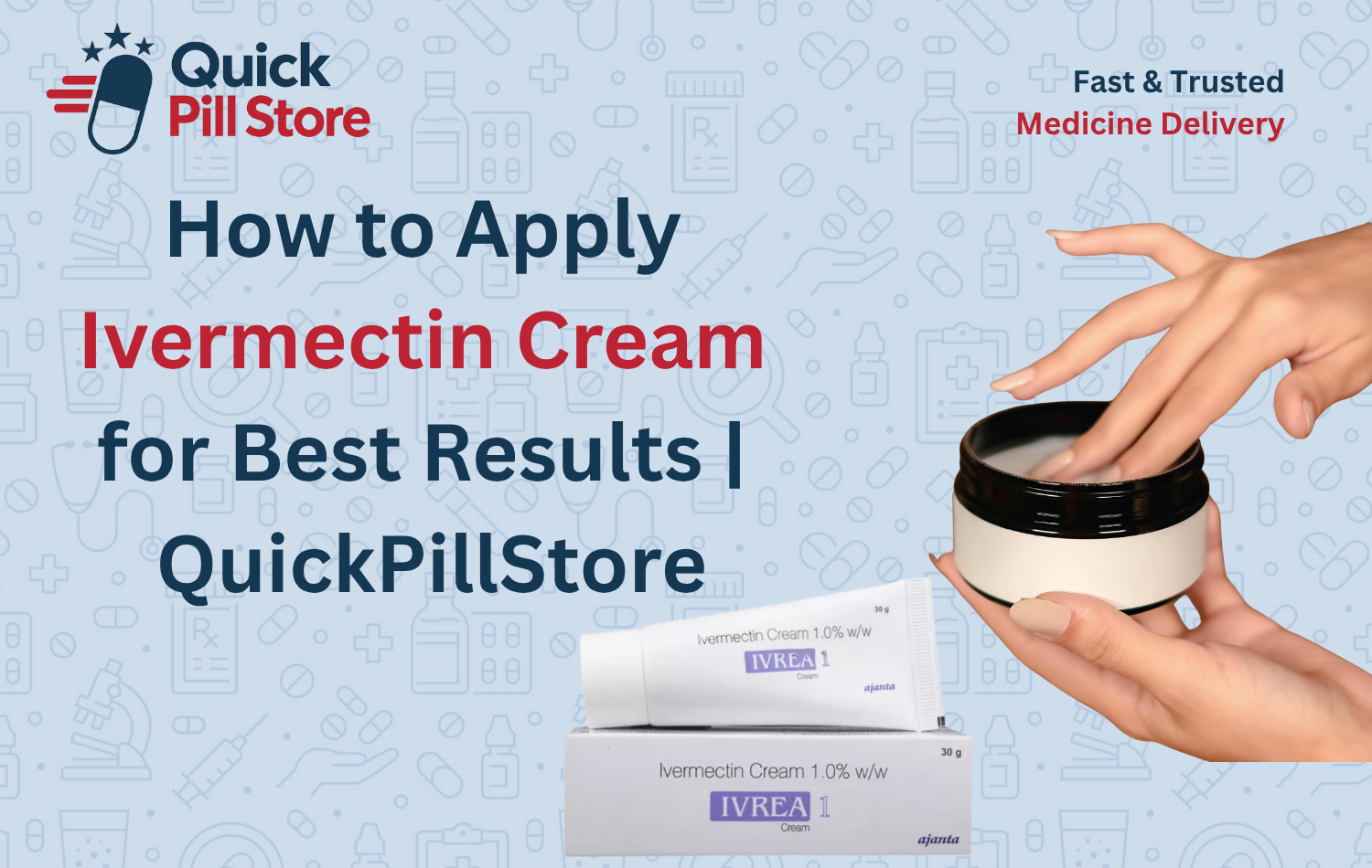 Person applying ivermectin cream to the face for rosacea treatment following proper application steps.